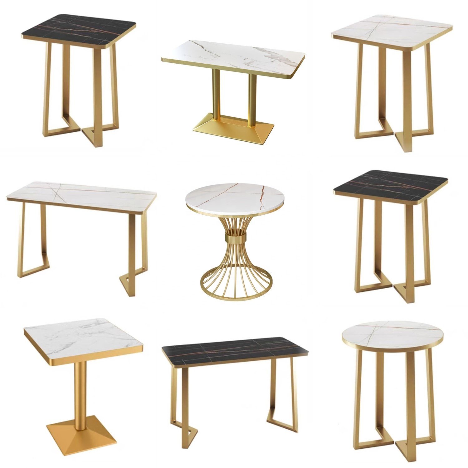 Modern popular hotel table luxury marble dining table