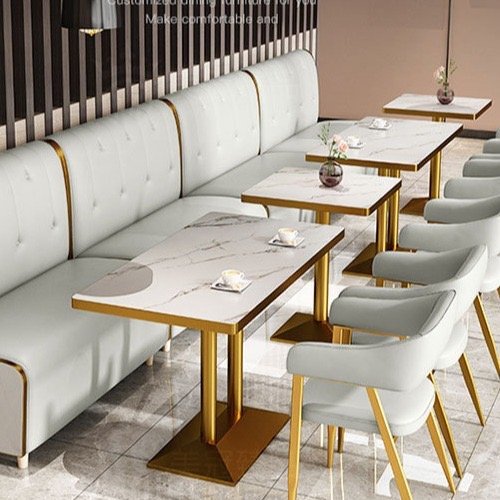 Restaurant Cafe Bar Club Sofa Luxury Seating Booth, use cafeteria table 4 persons cafeteria table and chair