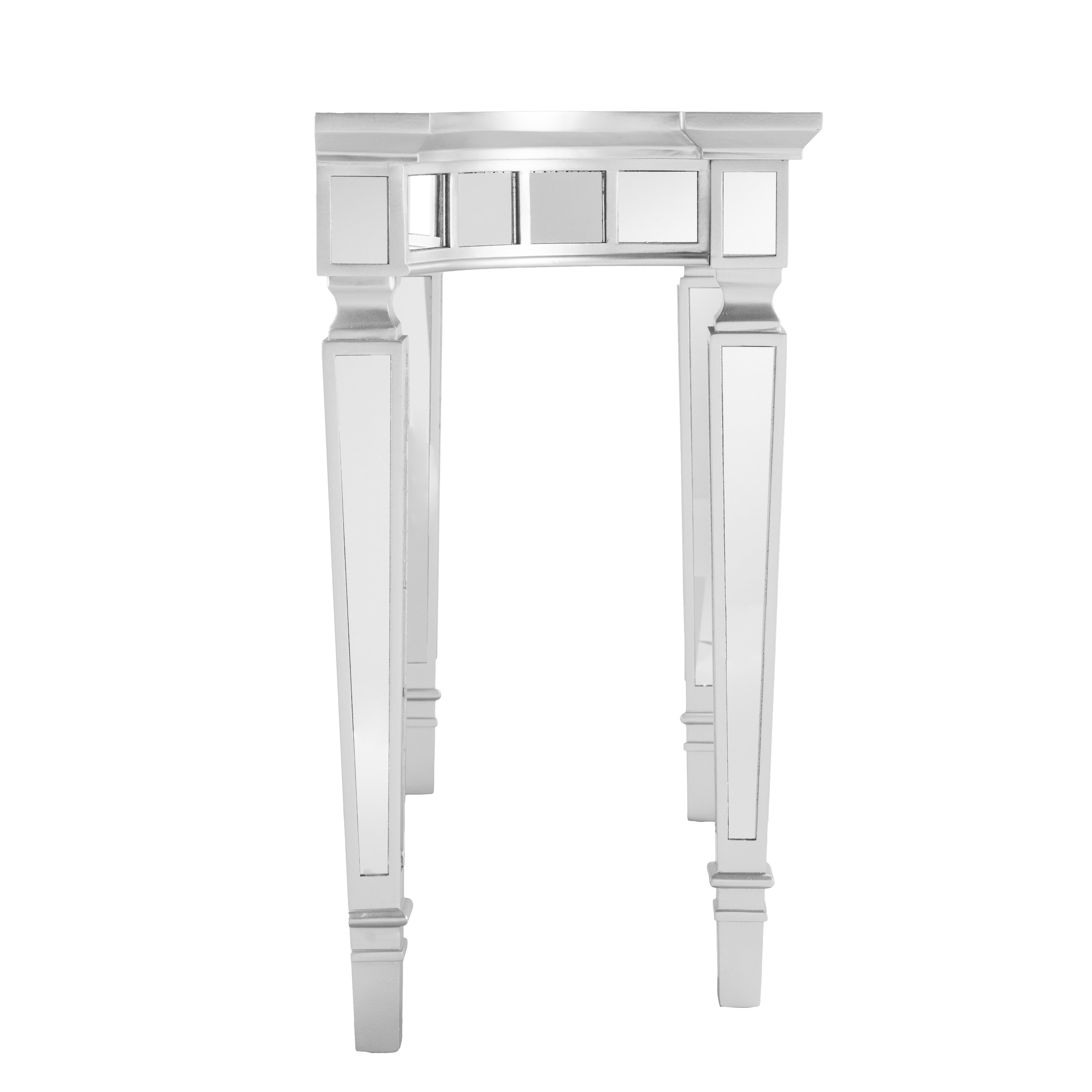 Crushed mirror glass console Table With Mirrored Board