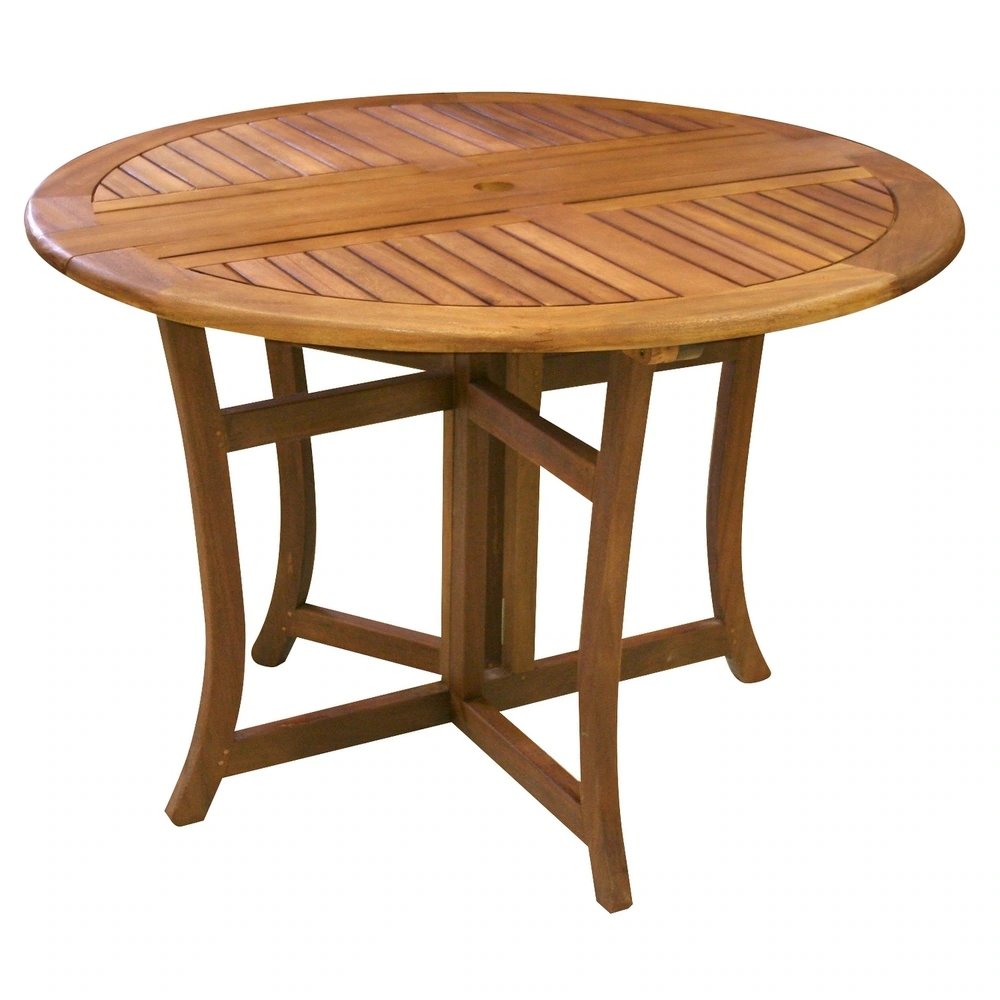 Ivana 4 chair 1 table of outdoor folding dining table made of solid teak wood natural finishing