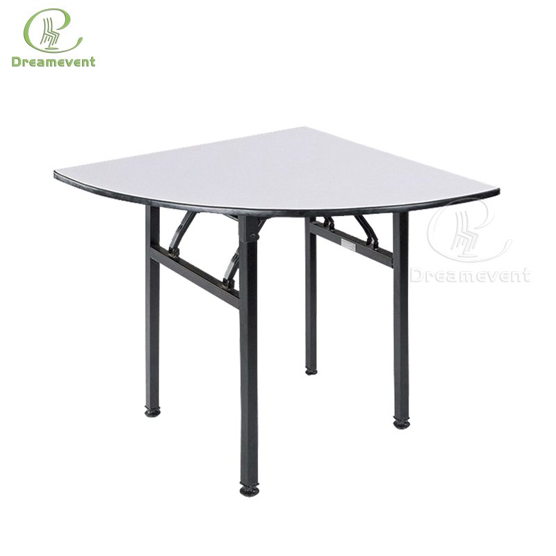 Factory wholesale wedding event solid wood folding restaurant banquet round table