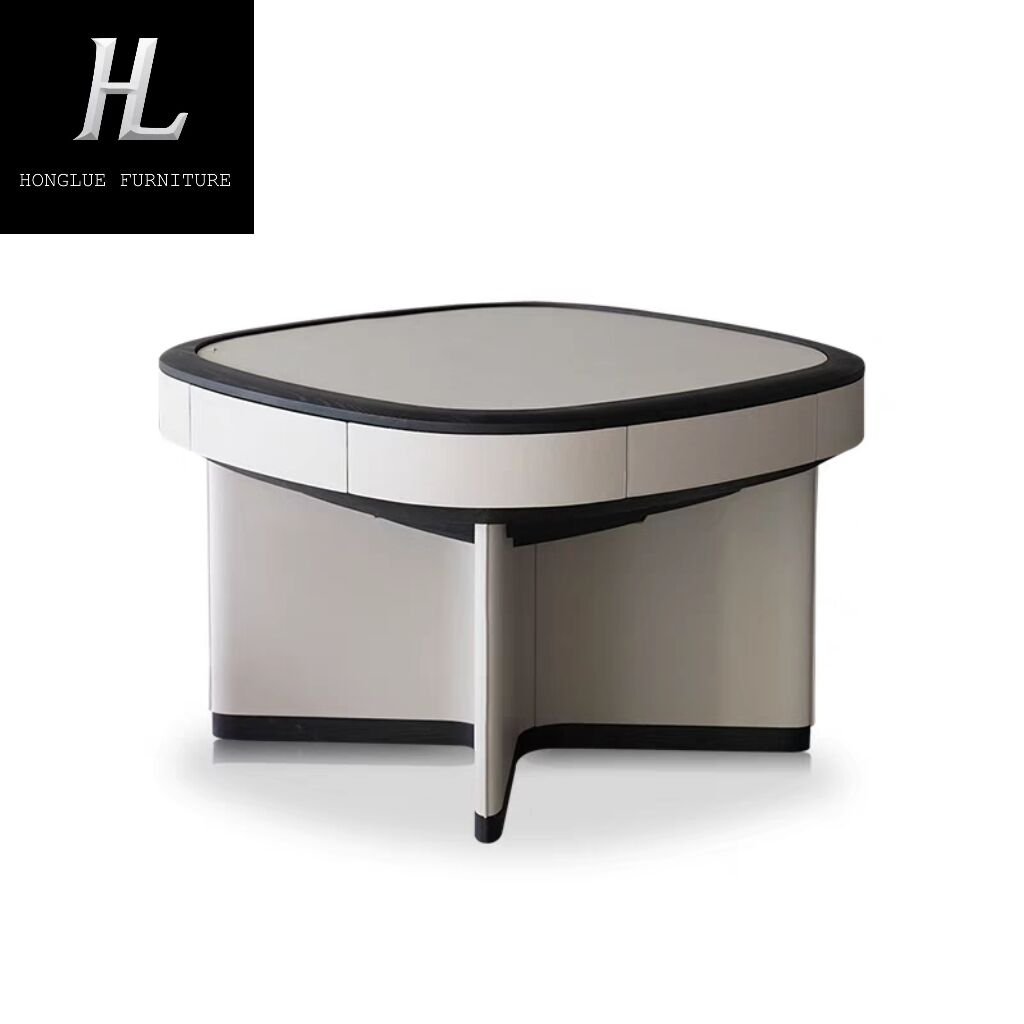 Mahjong Table Fully Automatic Home Silent Cream Color Modern Creative Simple Design Mahjong Machine