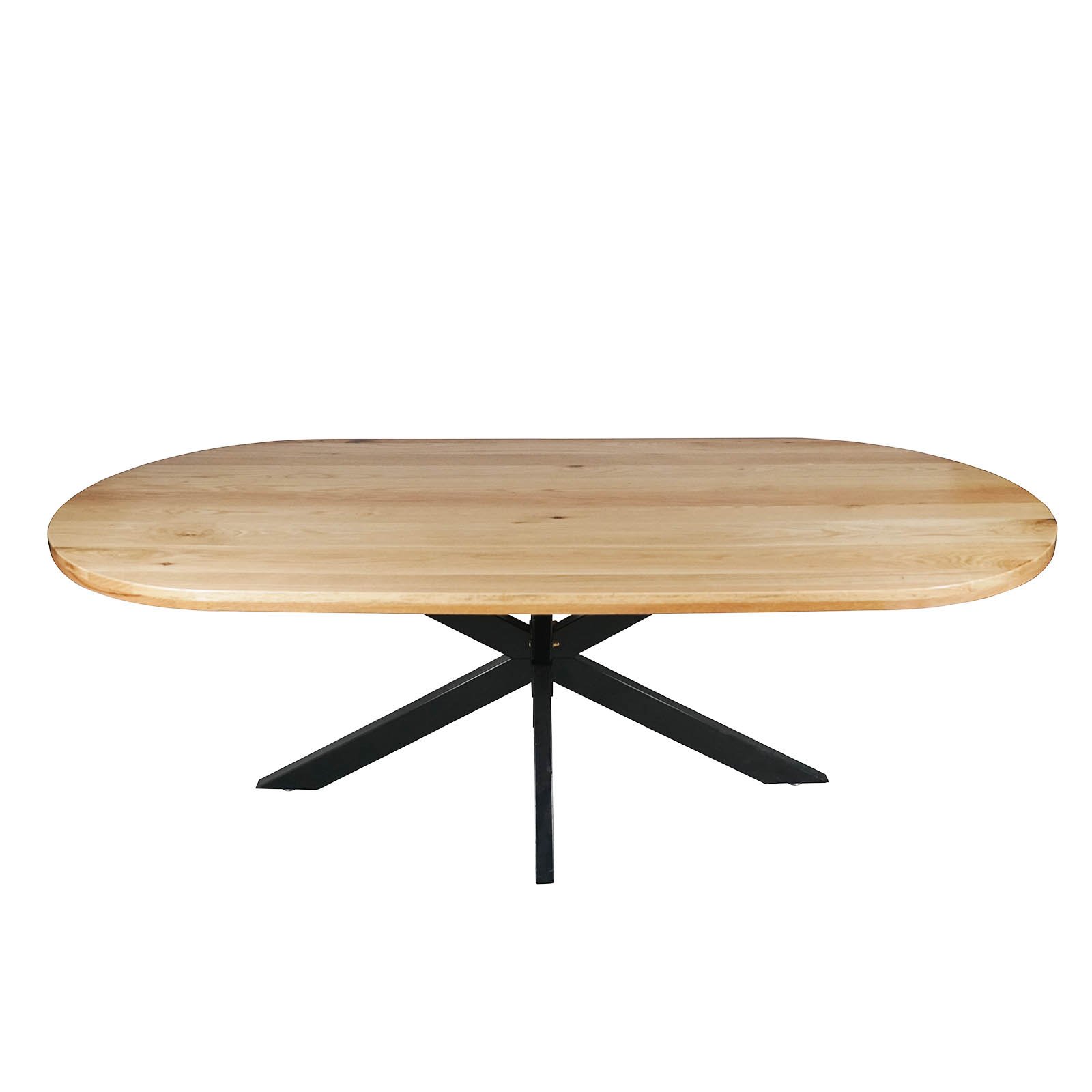 Modern Large 2 End Round Multi-Person Dining Table Top Home Bar and Kitchen Furniture for Restaurant Use Made of Wood