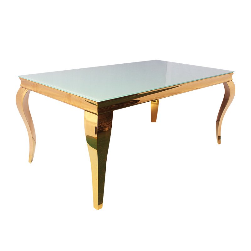 Modern Vintage Dining Table with Steel Base Disassembled Center Table for Restaurant Hotel Dining Room Furniture