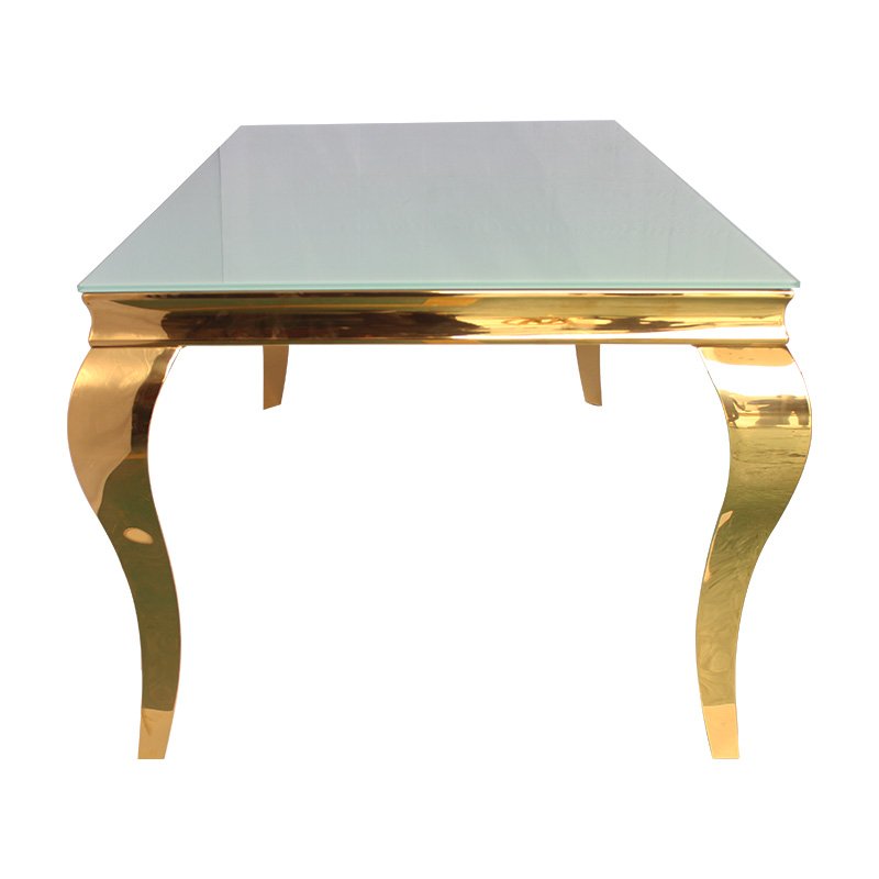 Modern Vintage Dining Table with Steel Base Disassembled Center Table for Restaurant Hotel Dining Room Furniture
