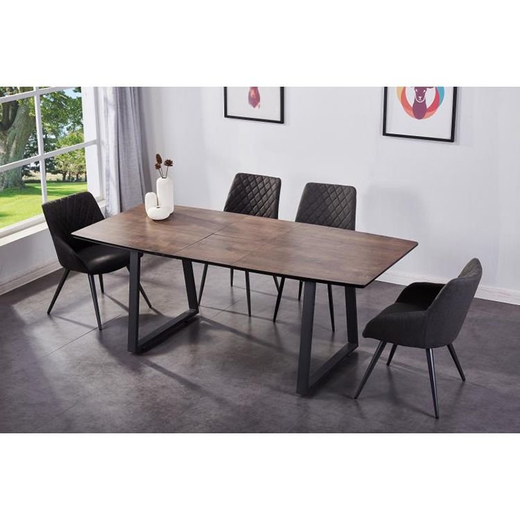 Oak Wood Table Live Epoxy Wooden Top Dining Mirror Rustic Design Nature Modern Dinner Simple Tables Chair Counter 6