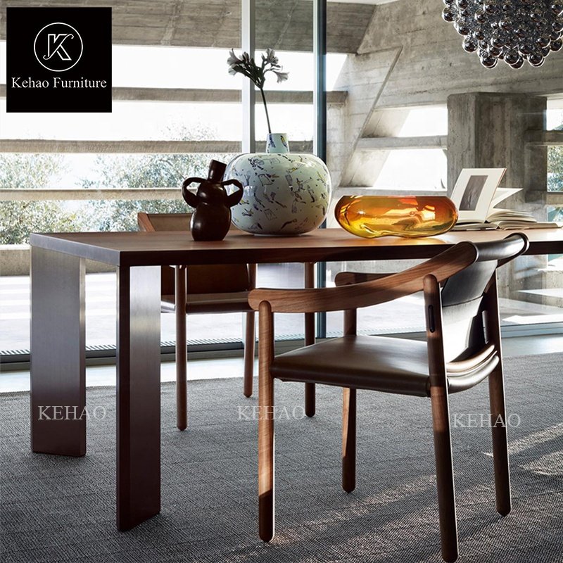 Furniture Modern Dining Room Furniture Natural Marble Table Rectangle Marble Top Cube Base Dining Table