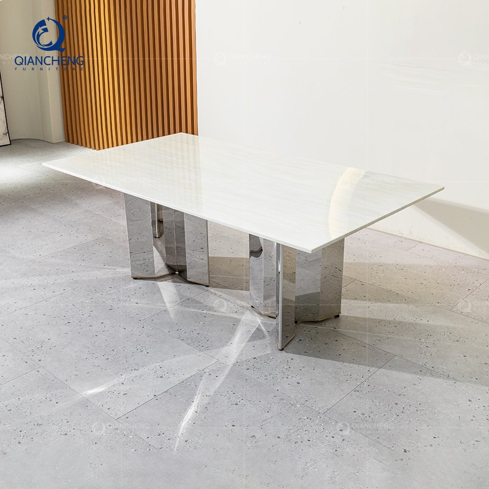 5 star hotel gold stands daining mirror wedding table luxury glass center dining chairs and dinning tables for events