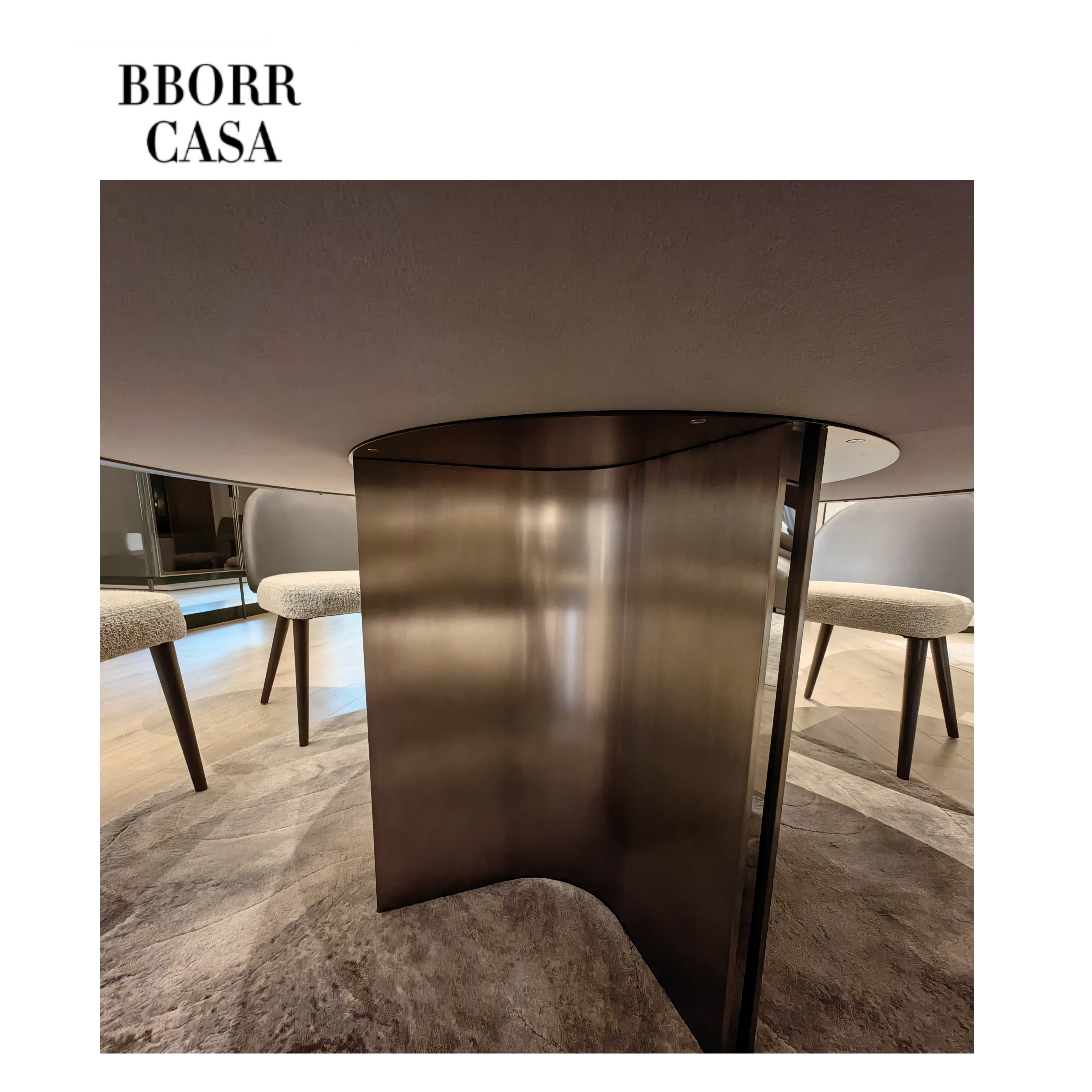 2024 Hot Selling Modern Round Table Dining Room Set Modern Luxury Marble Table
