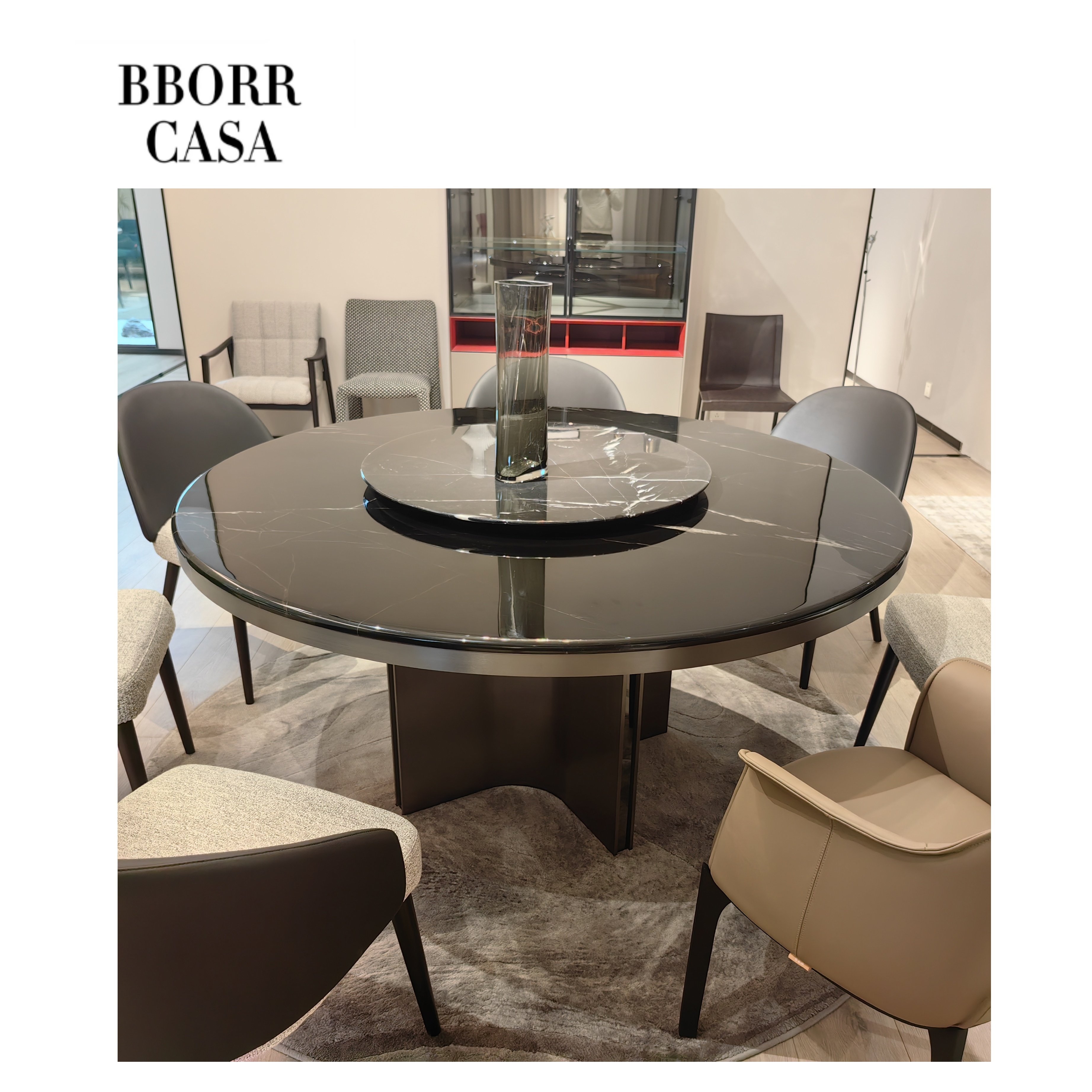 2024 Hot Selling Modern Round Table Dining Room Set Modern Luxury Marble Table