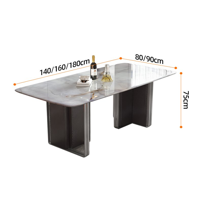 Foshan Manufactory Marble Top Dining Room Table Dining Room Furniture Concrete Dining Table Set Luxury Round Designs