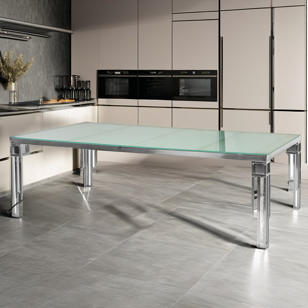 Wholesale Modern Gold Tempered Glass Rectangular Tables for Events Bridal Weddings Dinners Parties Banquets Hotels Halls