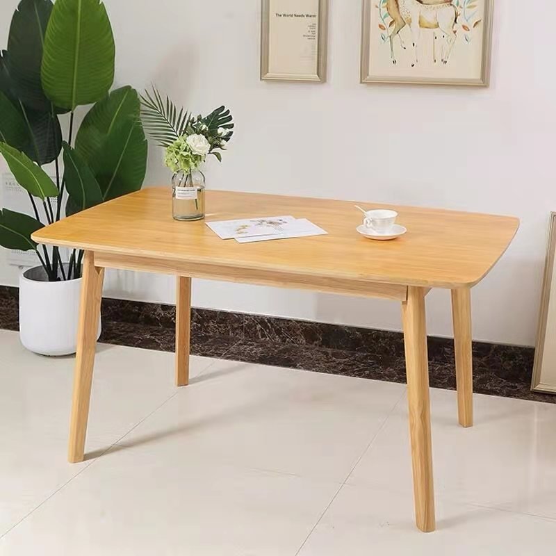 Fashion Scandinavian style household high quantity solid wood dining table for living room