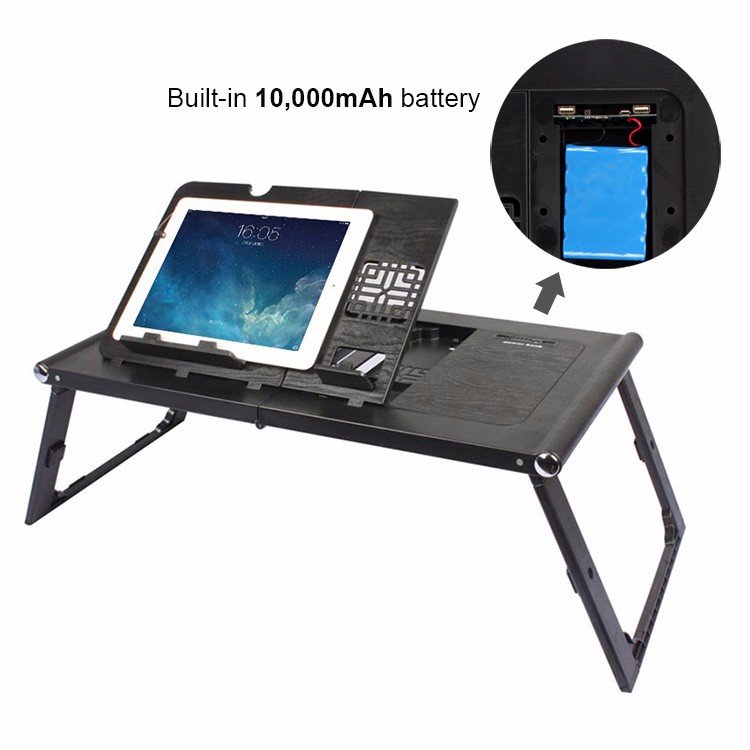 Foldable Laptop Table Computer Desk Bed Table Home Furniture Color Box Easy Assemble Home Funiture Smart Storage Plastic Modern