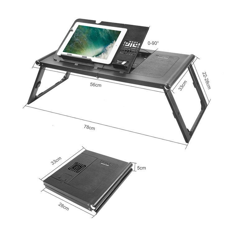 Foldable Laptop Table Computer Desk Bed Table Home Furniture Color Box Easy Assemble Home Funiture Smart Storage Plastic Modern