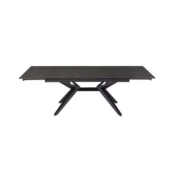 Best Price Rectangle Diner Table Glass Top Metal Dining Tables