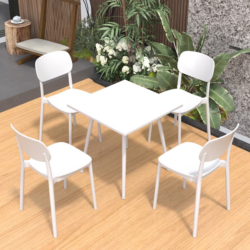 Portable Home Garden Furniture Small Outdoor Table and Chairs for Patio Balcony Display Leisure