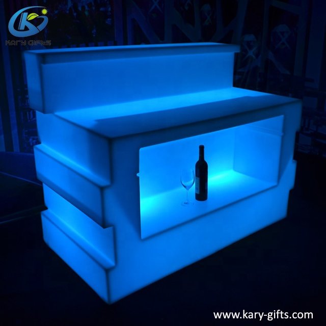 Outdoor event furniture led lighted table led bar counter