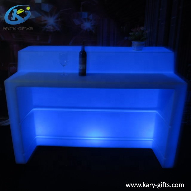 Outdoor event furniture led lighted table led bar counter