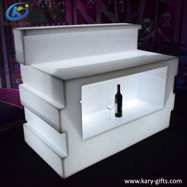 Outdoor event furniture led lighted table led bar counter