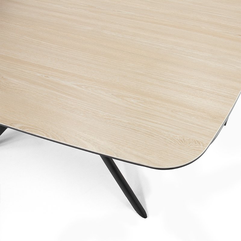 Sintered Stone Macy 6 Chairs Set Two Side Extendable Dining Table
