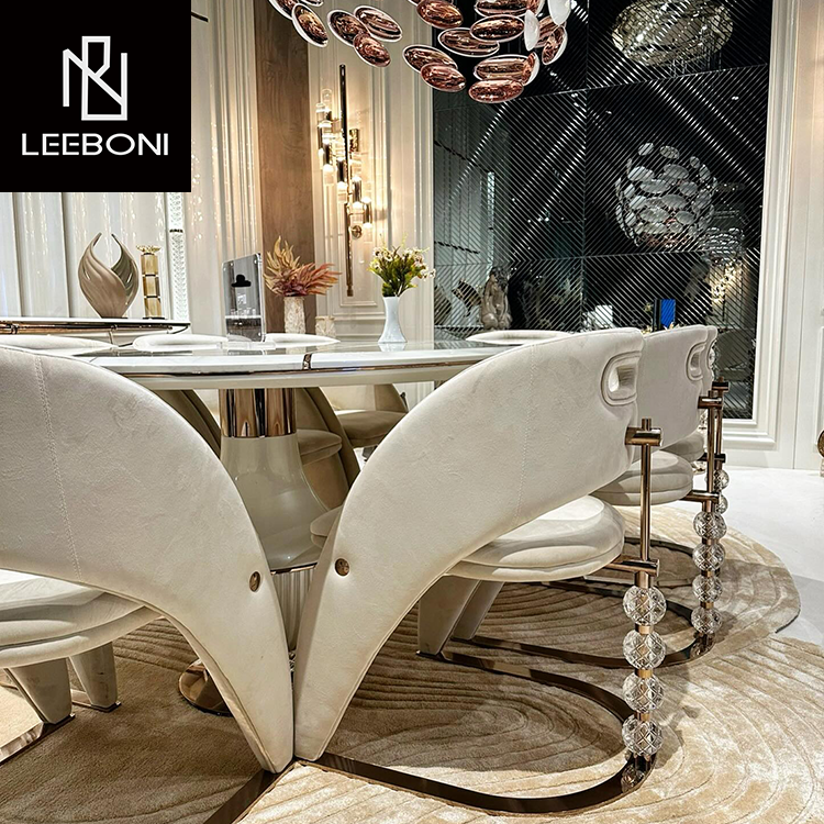 Manufacture Classical Design Dining Room Furniture Luxury Wood Custom Dining Chairs Long 260 Cm Handmade Dining Table