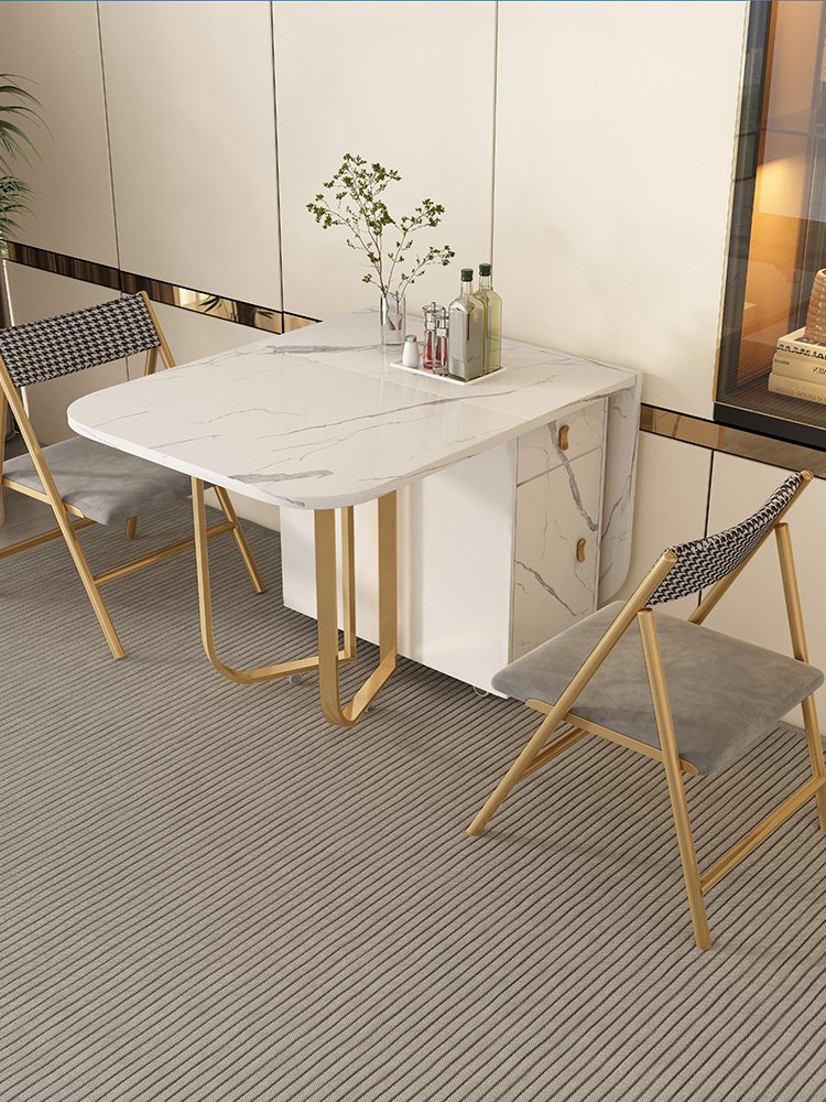 Simple Household Custom Modern Style Coffee Table Square Marble Fashion Table Stainless Steel Porch Coffee Table
