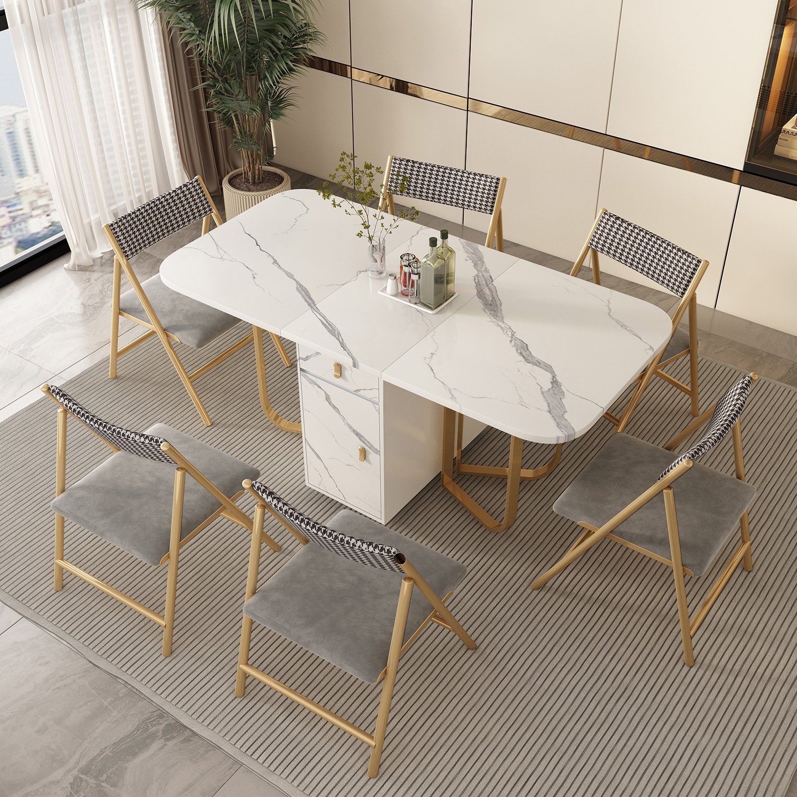 Simple Household Custom Modern Style Coffee Table Square Marble Fashion Table Stainless Steel Porch Coffee Table