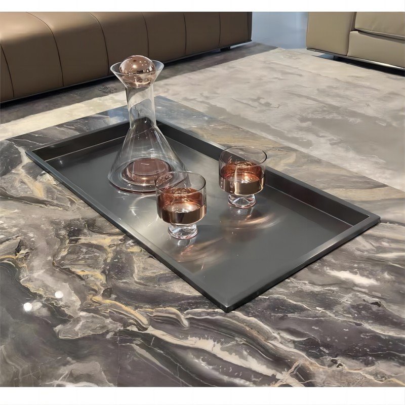 Natural marble coffee table Italian original design home villa modern simple rectangular natural luxury marble coffee table