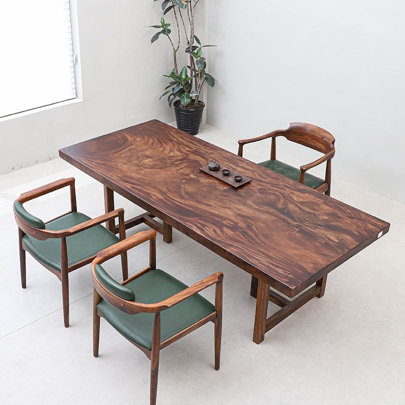 2024 Live edge Home Furniture Factory Direct Solid Walnut Wood Table
