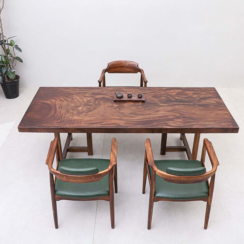 2024 Live edge Home Furniture Factory Direct Solid Walnut Wood Table