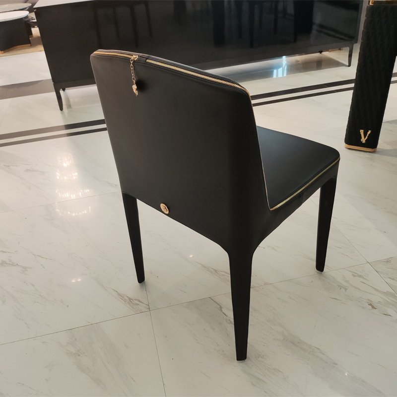 Villa luxury dining room furniture sets leather table legs marble top dining tables modern 6 Seater dining table