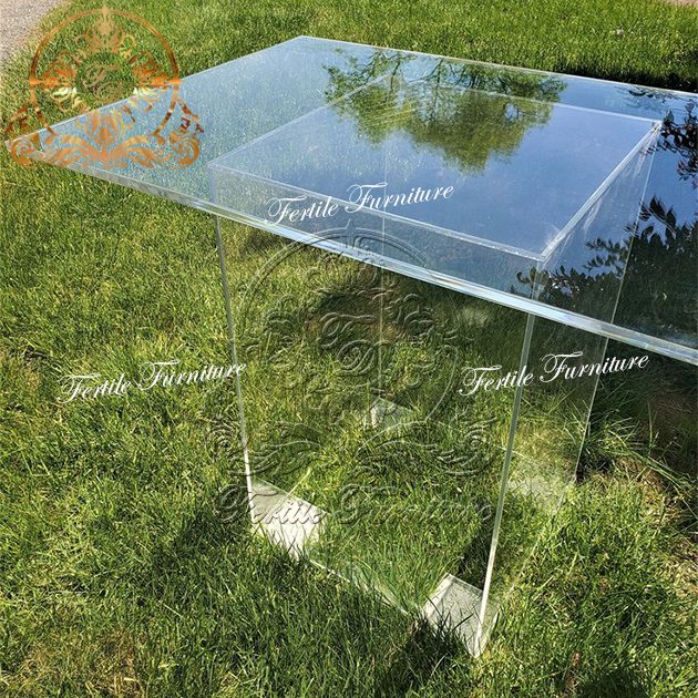 Modern wedding event furniture clear acrylic party ghost table