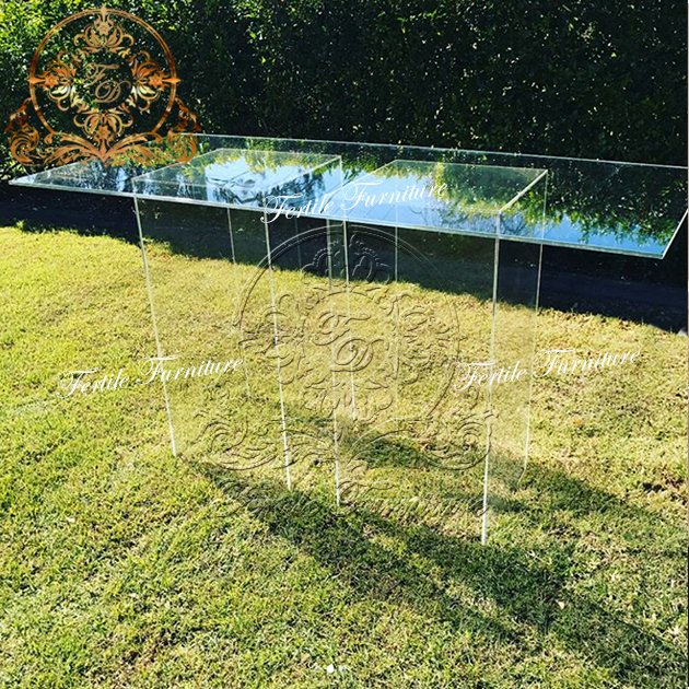 Modern wedding event furniture clear acrylic party ghost table