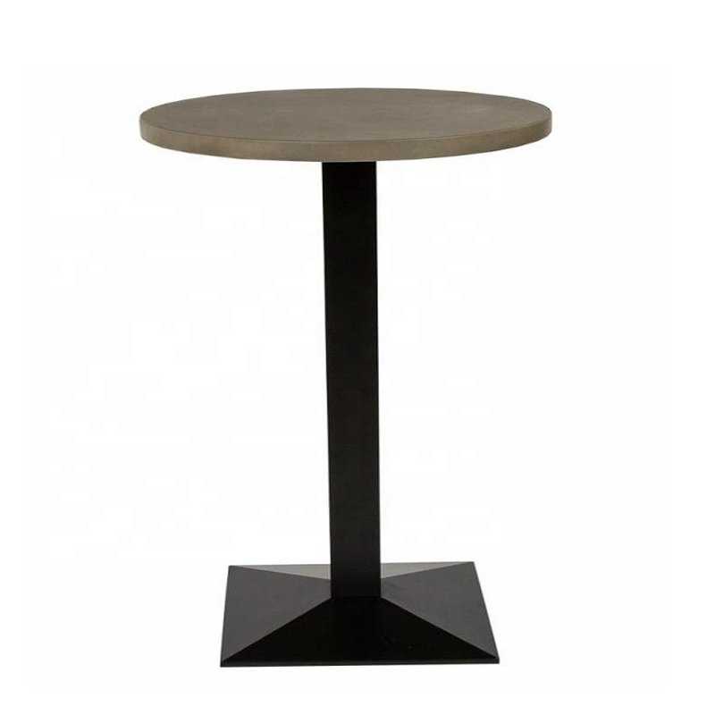Unique cast iron industrial square metal wooden hotel table for hotel commercial
