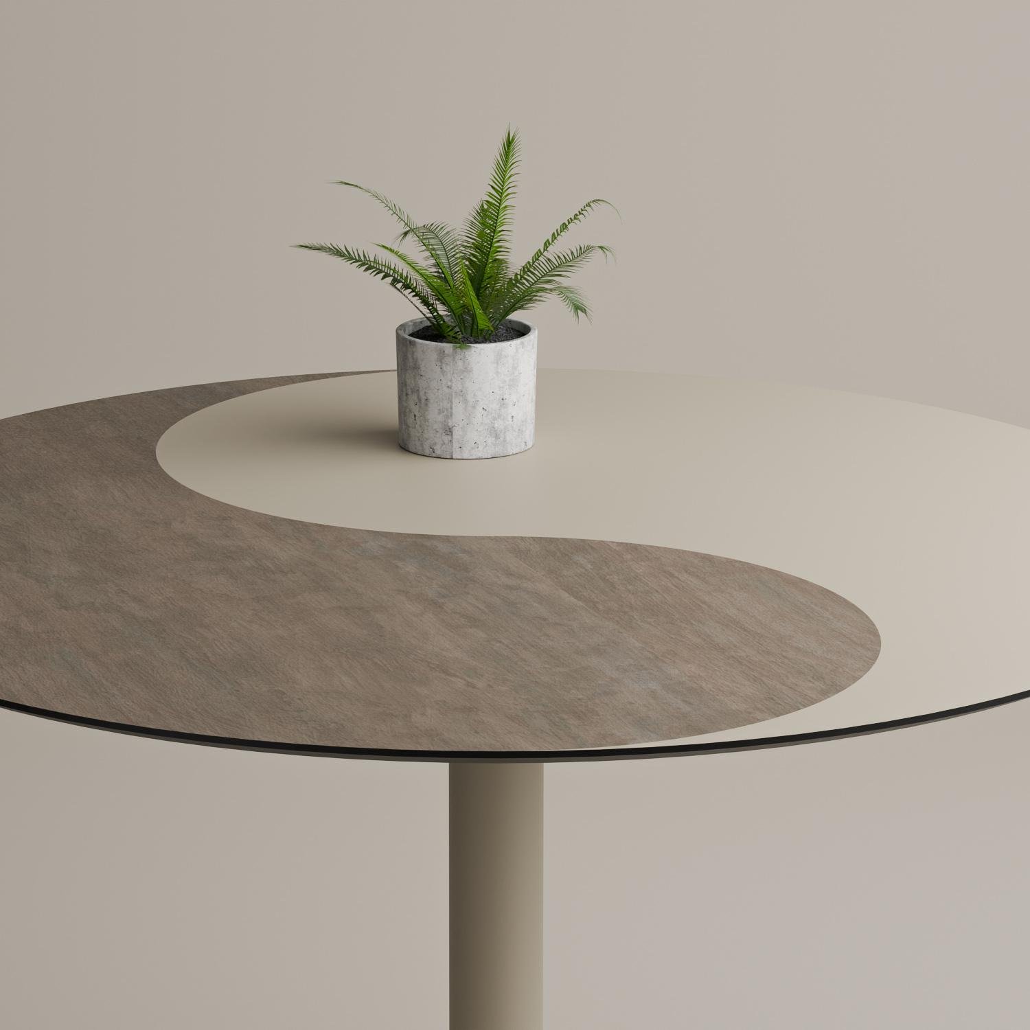 DEBO hpl table top restaurant table top Customizable patchwork colors 6/8/10mm