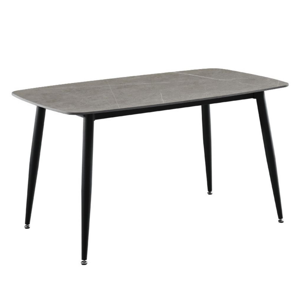 Wholesale Luxury Dining Table 120*80 Ceramic Stone Top Dining Table Set for Home Hotel Restaurant Furniture Square Dining Table