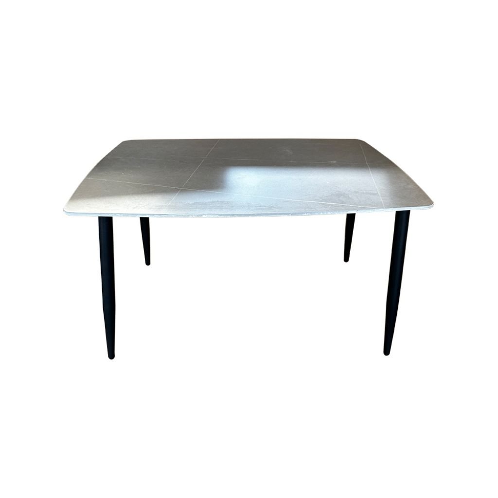 Wholesale Luxury Dining Table 120*80 Ceramic Stone Top Dining Table Set for Home Hotel Restaurant Furniture Square Dining Table
