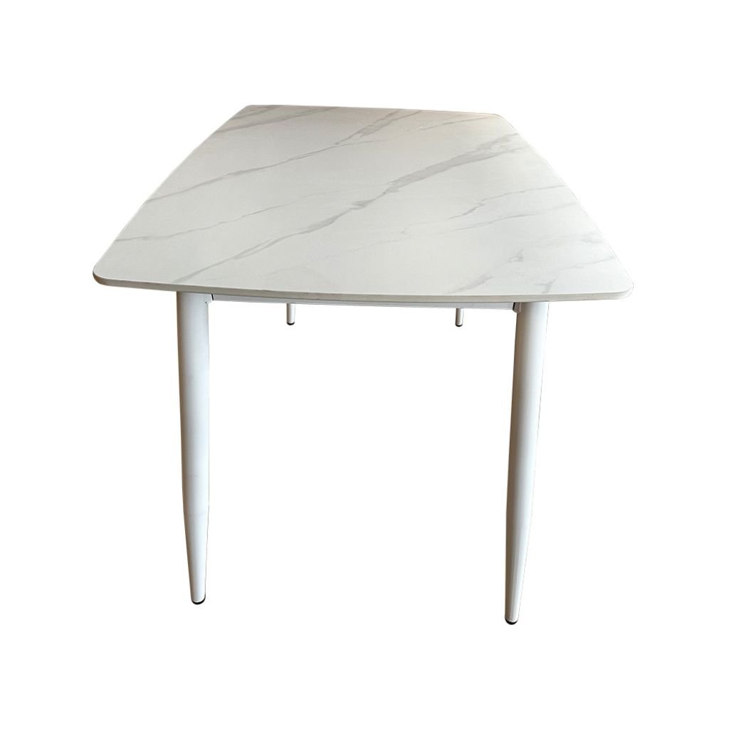 Wholesale Luxury Dining Table 120*80 Ceramic Stone Top Dining Table Set for Home Hotel Restaurant Furniture Square Dining Table