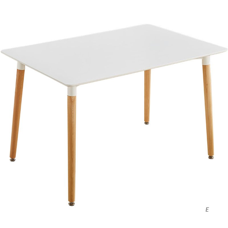 General use industrial conference table square cafe table and chairs set Nordic MDF dining table