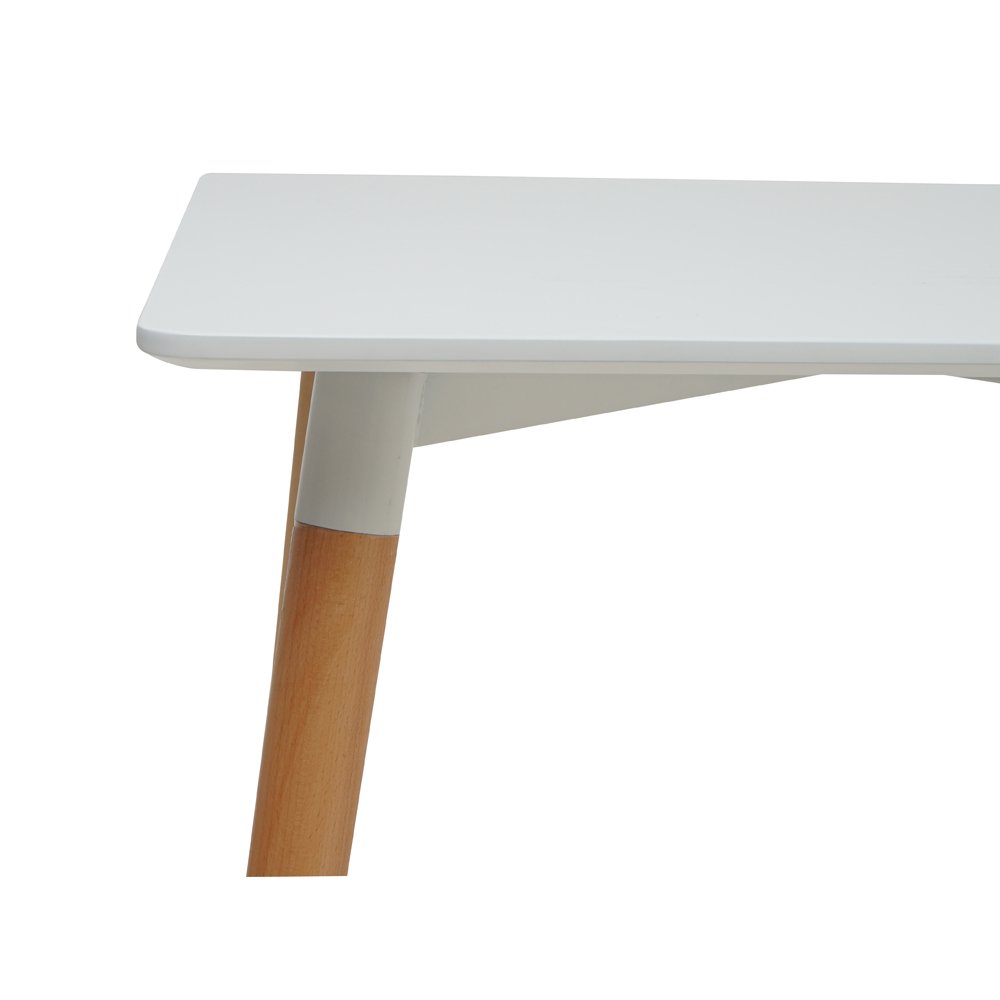 General use industrial conference table square cafe table and chairs set Nordic MDF dining table