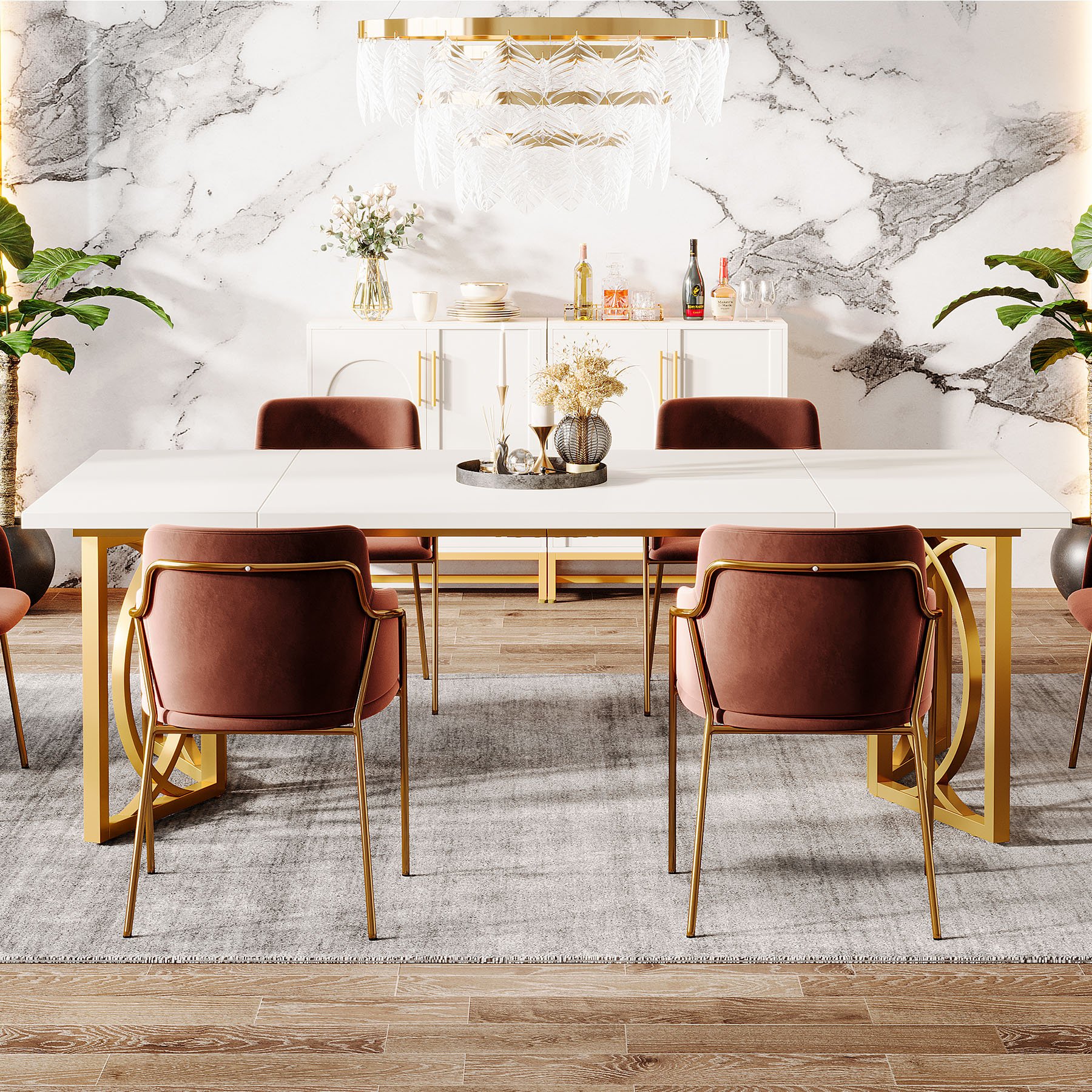 Luxury New Type Wholesale Multi Function Wood Dining Conference Table Wooden Dinning Table