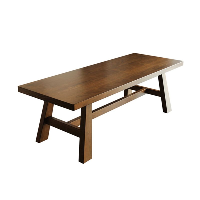 2024 Wholesale Round Solid Rubber Wood Top and Legs Dinning Table Set Coffee Table with 4 chairs