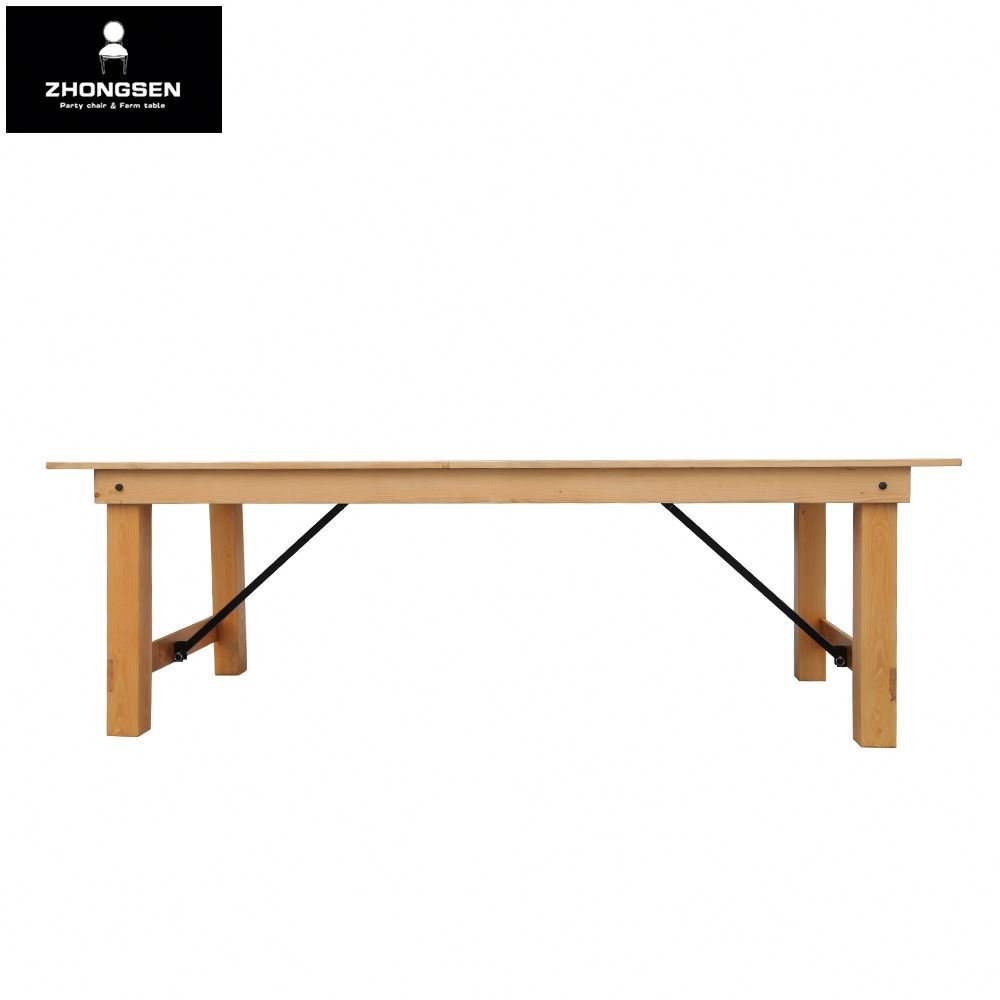 High Quality Best Sale Wooden Extension Rectangular Modern Elm Oak Beech Pine Wood Dining Farm Table