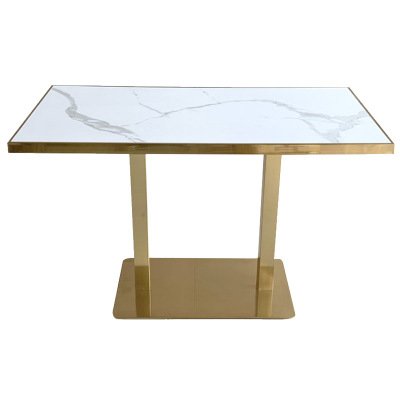 Simple Dessert Shop Marble Square Table Restaurant Cafe Dining Table