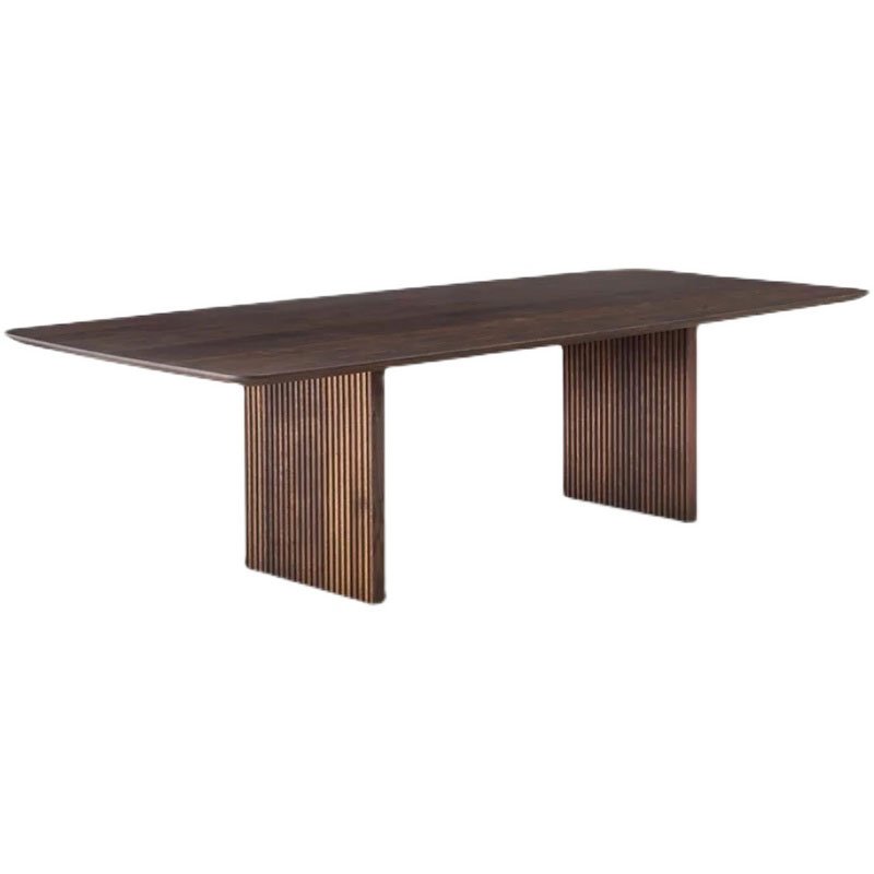 Nordic Simple Log Table Designer Medieval Light Luxury Solid Wood Dining Table Home Dining Table
