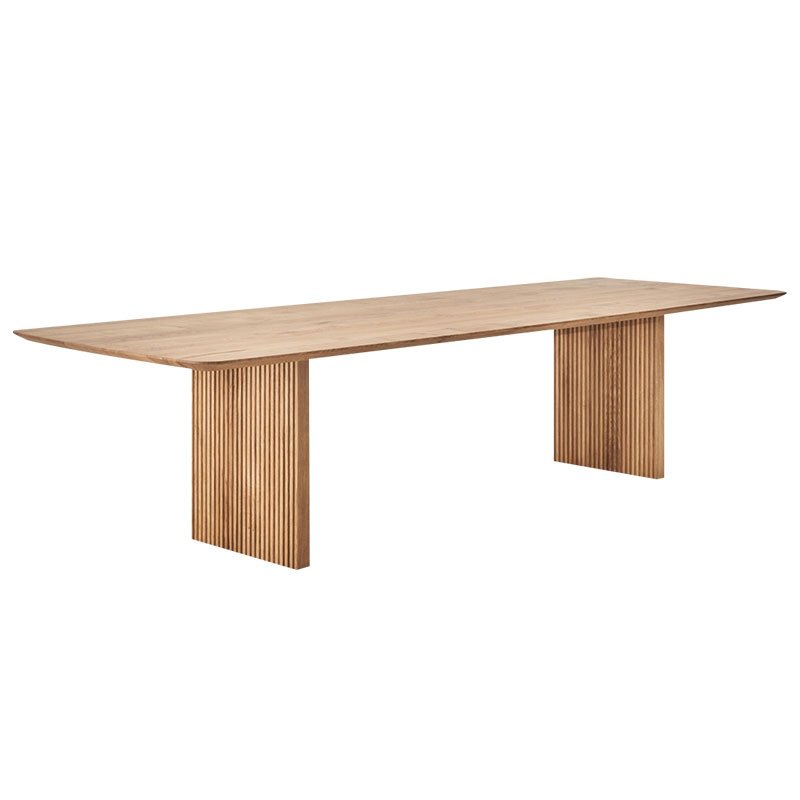 Nordic Simple Log Table Designer Medieval Light Luxury Solid Wood Dining Table Home Dining Table