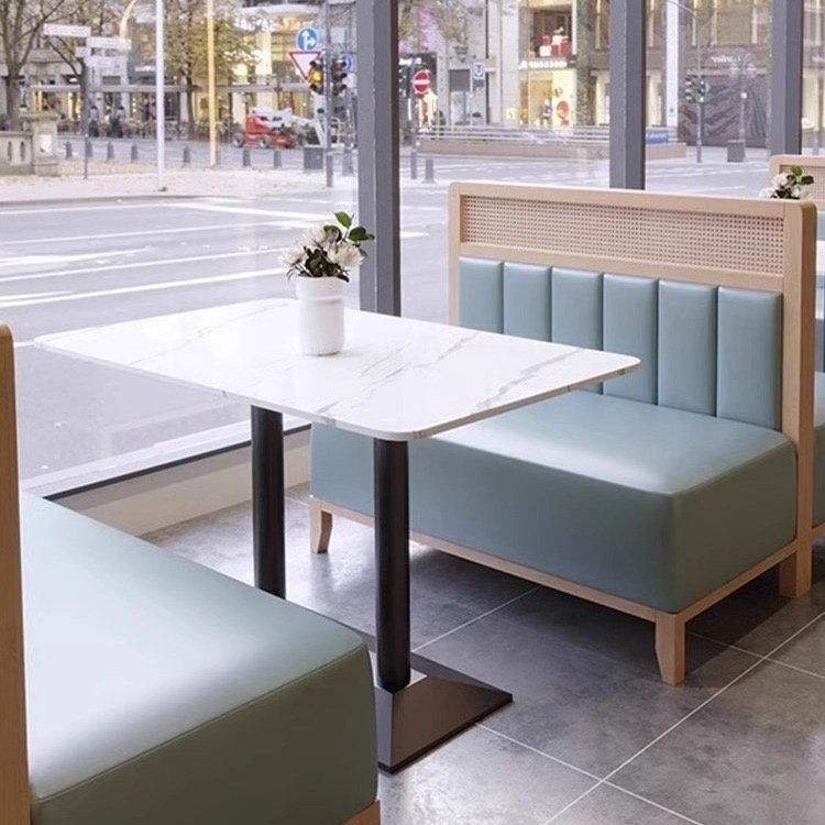 Wholesale restaurant furniture booth Fast Food Restaurant Tables Cheap Dining Room Sets Used restaurant chairs and tables set