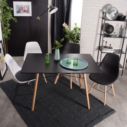 Nordic Simple Home Furniture Set Modern Kitchen Mdf Comedores 4 Sillas Wood Square Dining Table Not With Chairs
