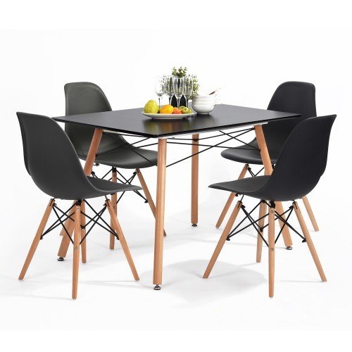 Nordic Simple Home Furniture Set Modern Kitchen Mdf Comedores 4 Sillas Wood Square Dining Table Not With Chairs